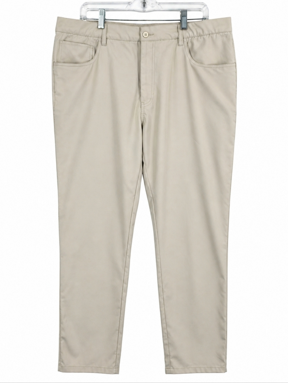 FootJoy Performance Light Beige Golf Pants 38x32 Stretch Lightweight Classic Fit